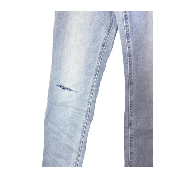 LC Lauren Conrad Womens Mid Rise Light Wash Slim Fit Boyfriend Jeans Sz 12 New - Picture 8 of 9